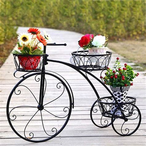 bike metal planter box|Amazon.com: Bicycle Planter.